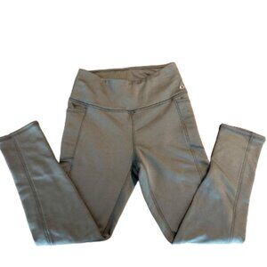 The American Outdoorsmans WOMEN'S HIGH RISE FLEECE-LINED LEGGINGS – Grey Sage -M